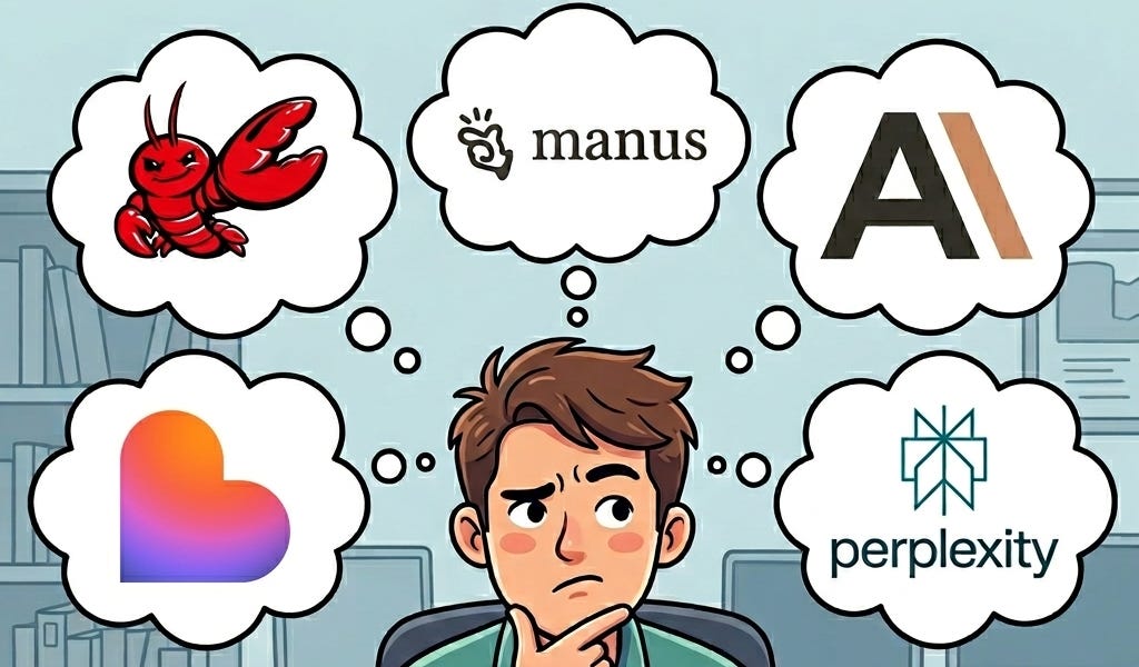 5 AI agents, 5 contradictory bets, 3 questions that tell you which one fits