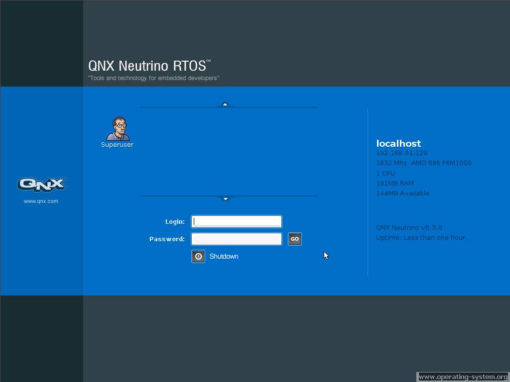 Screenshot: os qnx630 22