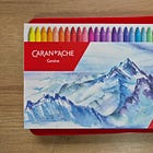Material Choices #4 - Caran D'ache Neocolor ii (swatch and play) 