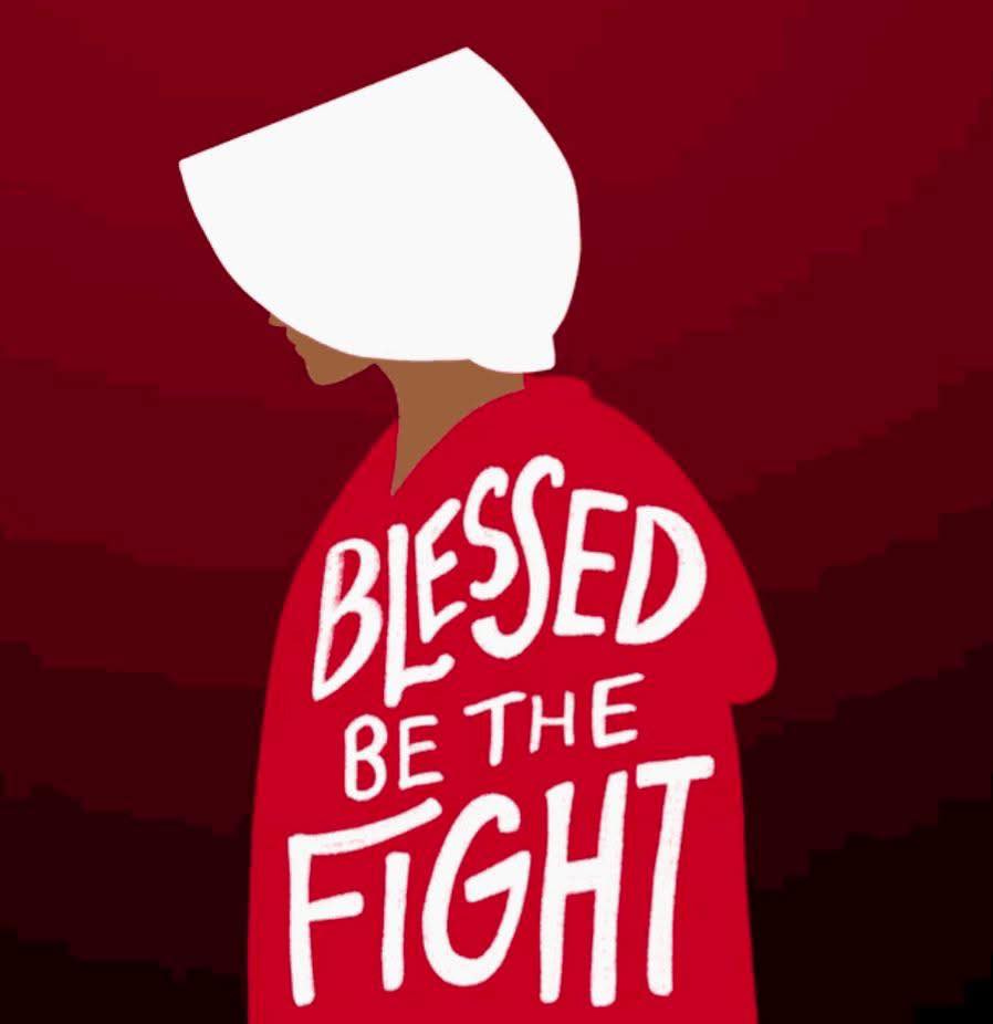 May be an illustration of text that says 'BLESED FIGHT BE THE'