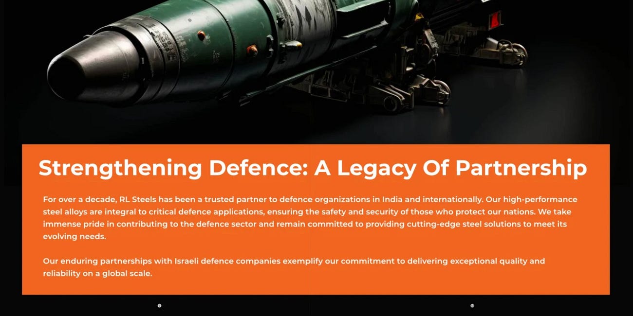 More military-grade steel shipments from India to Israel