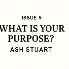 What Is Your Purpose? — Issue #5: Ash Stuart