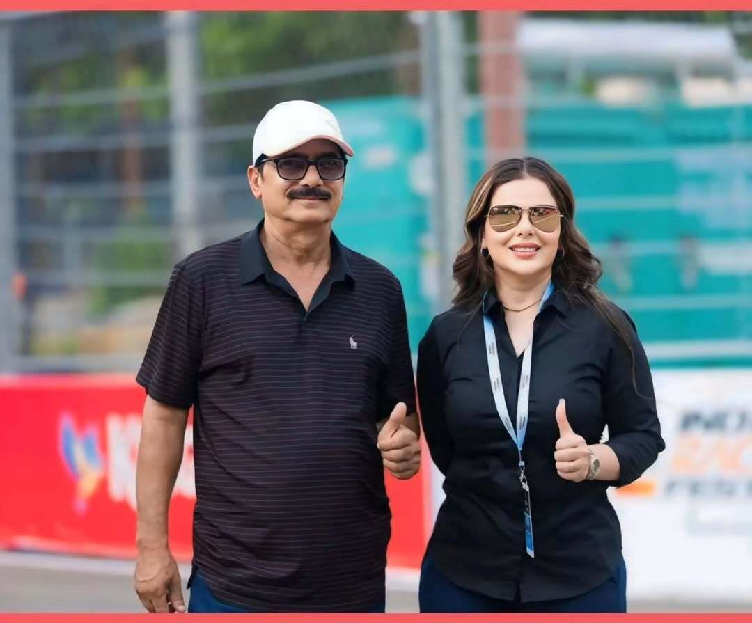 Alisha Abdullah [right] and her father R.A. Abdullah [left] | Credit: Alisha Abdullah on Instagram