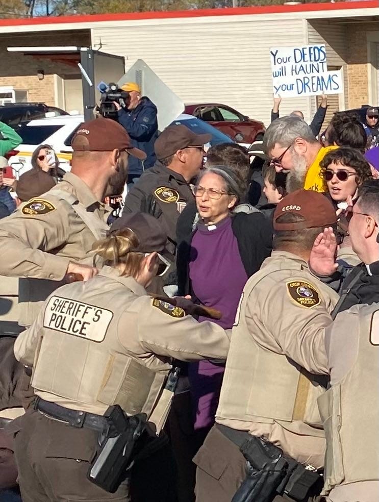May be an image of crowd and text that says 'Your DEEDS will HAUNTI your DREAMS A CESPD POLICE SHERIFF'S บโท S 純酒 शुुरर'