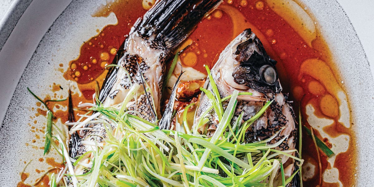 Sea Bass with Ginger and Scallions: Spilled Milk #379