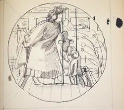 pages from the sketchbook of Evelyn Dunbar