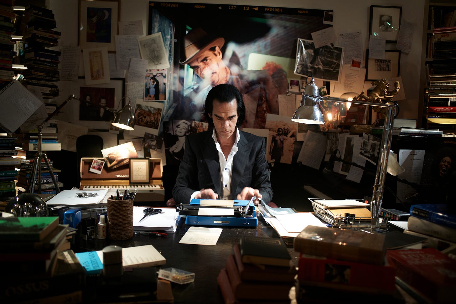 Nick Cave in his work room : r/NickCave