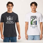 New Shirts! Push-Off Power and He's Never Coming Over