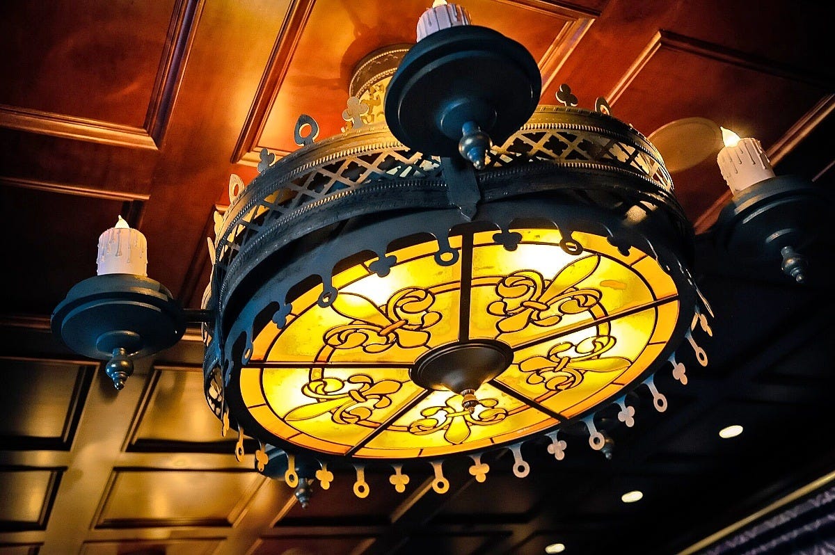 Inside Be Our Guest Restaurant at Magic Kingdom. Image: Josh Hallett via Wikimedia Commons Inside Be Our Guest Restaurant at Magic Kingdom. Image: Josh Hallett via Wikimedia Commons