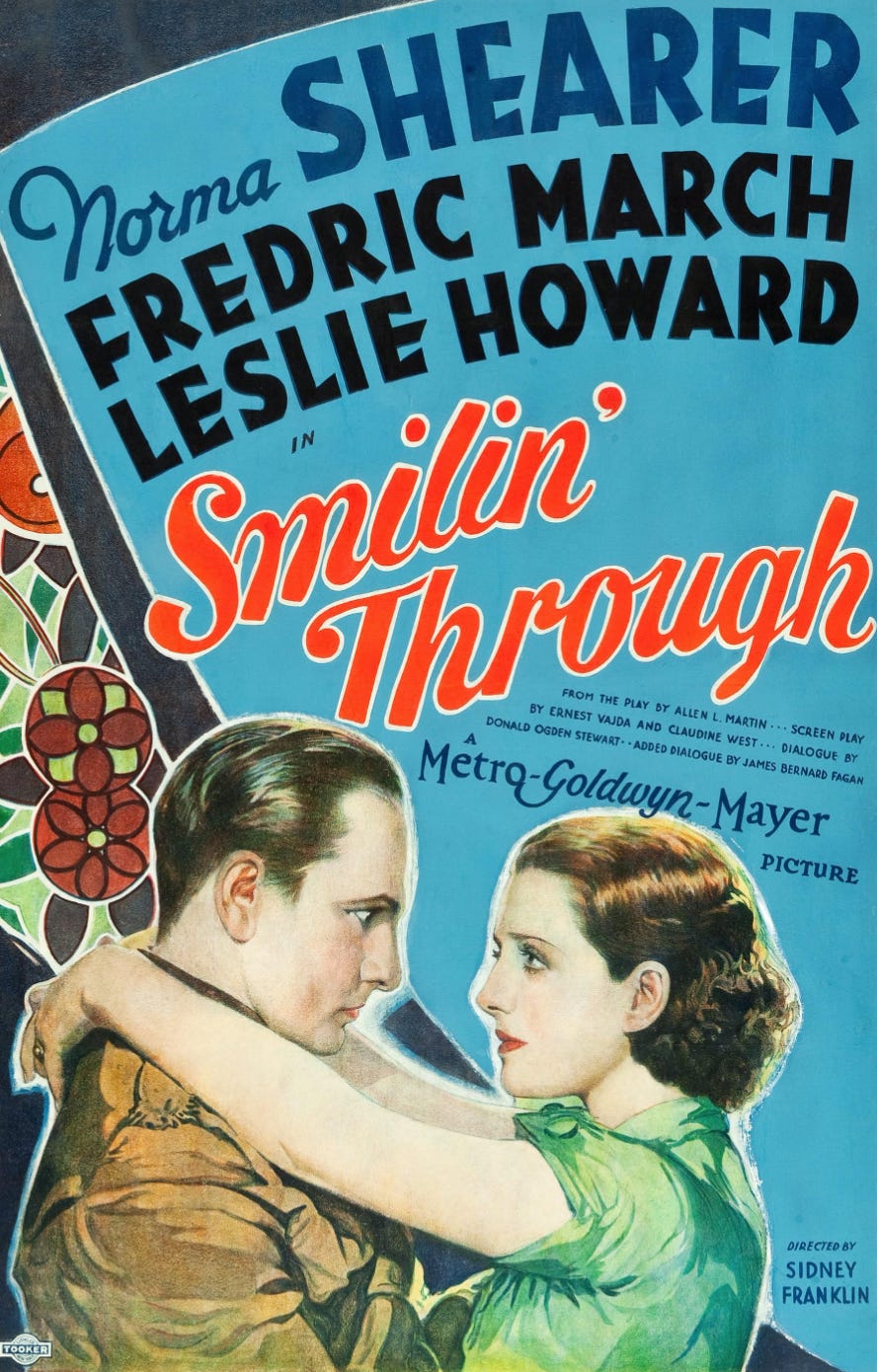 Theatrical poster for Smilin’ Through (1932)