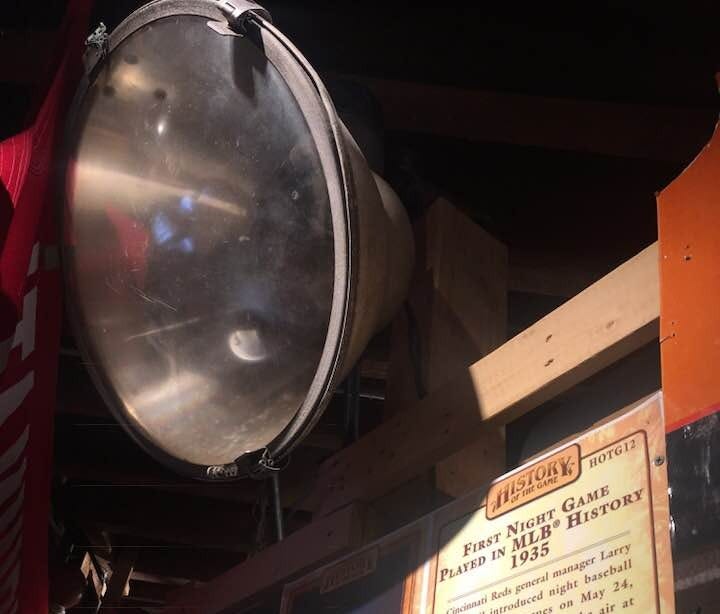 Crosley light exhibit at National Ballpark Museum in Denver.