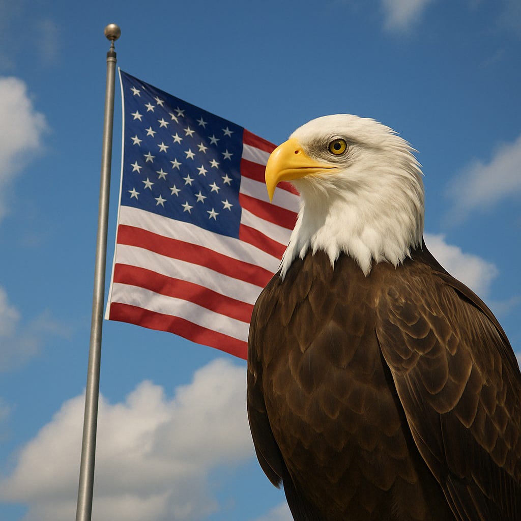 Eagle and Flag in Harmony