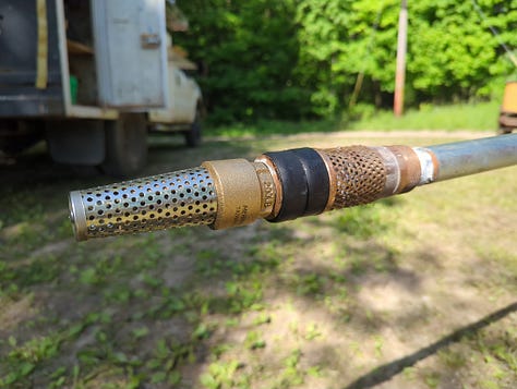 Barn well repair and repatriation on an Ox