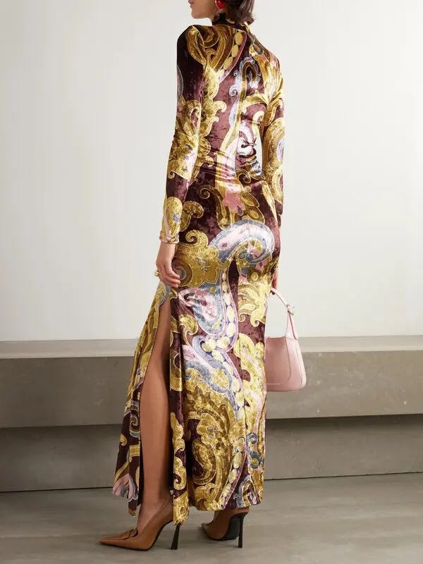 chinese dress ladies Amazon Velvet Maxi Dresses for Women main image 1