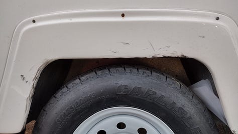 Images of the RV after the blowout