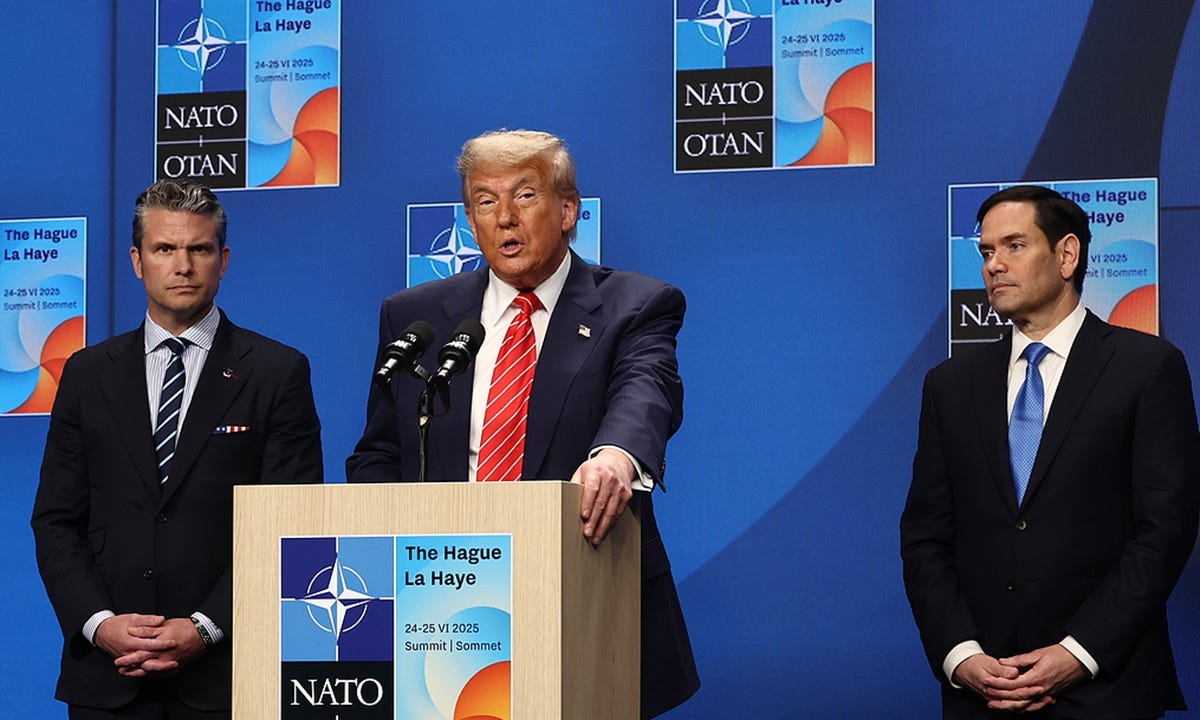US President Donald Trump speaks at a press conference after NATO summit in the Hague, Netherlands on June 25, 2025. Photo: VCG