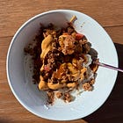 Stewed Apple Yogurt Bowl