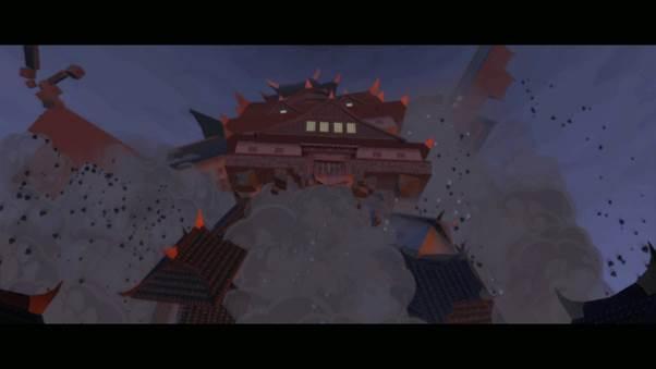A building with a red roof and smoke

AI-generated content may be incorrect.