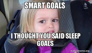 smart goals i thought you said sleep goals - Side-Eyes Chloe Meme Generator