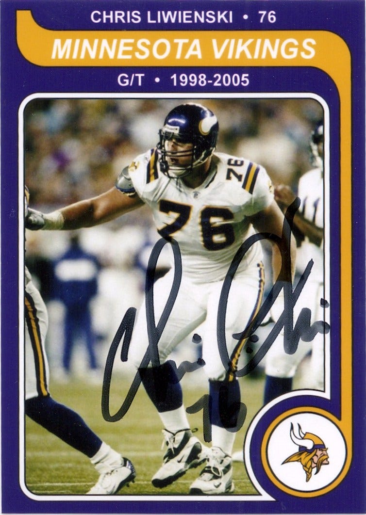Minnesota Sports Autograph Project: CHRIS LIWIENSKI Minnesota Sports Autograph Project: CHRIS LIWIENSKI