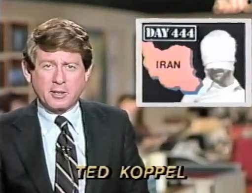 Screenshot of Nightline episode featuring Ted Koppel with coverage of the Iran hostage crisis. Screenshot of Nightline episode featuring Ted Koppel with coverage of the Iran hostage crisis.