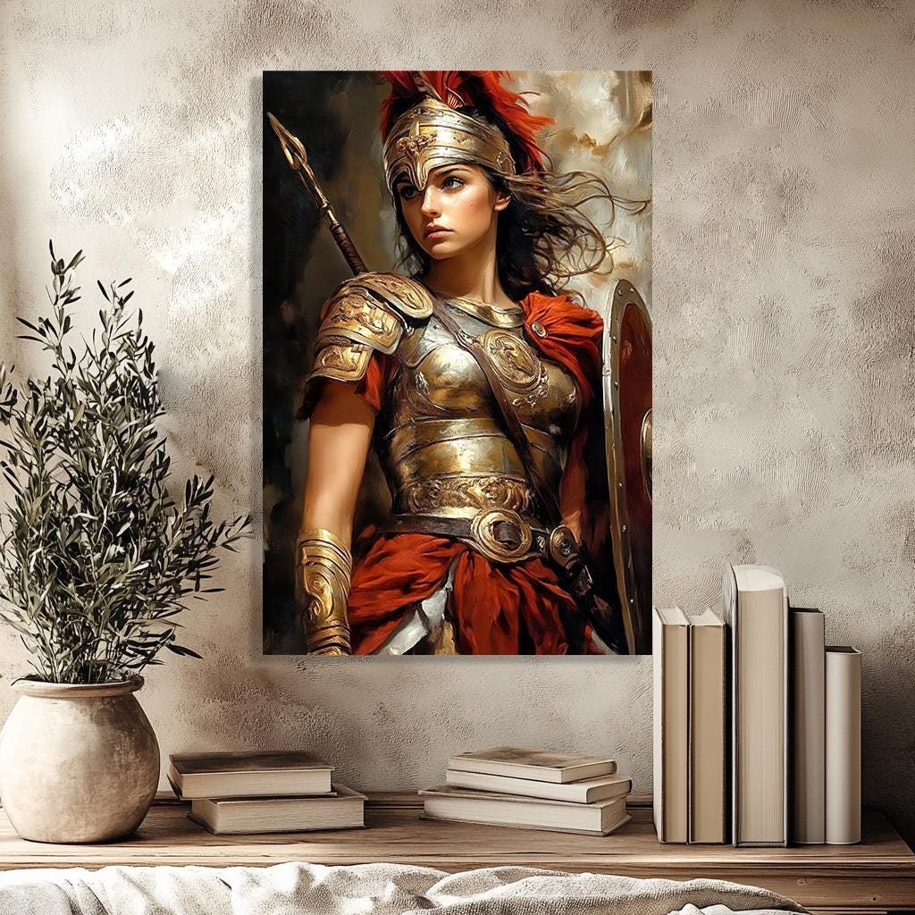 Female Warrior Canvas Print. Spartan Woman Print. Medieval Fantasy Wall  Decor. Strong War Goddess Wall Art. Warrior Princess, Gift for Her - Etsy  Israel