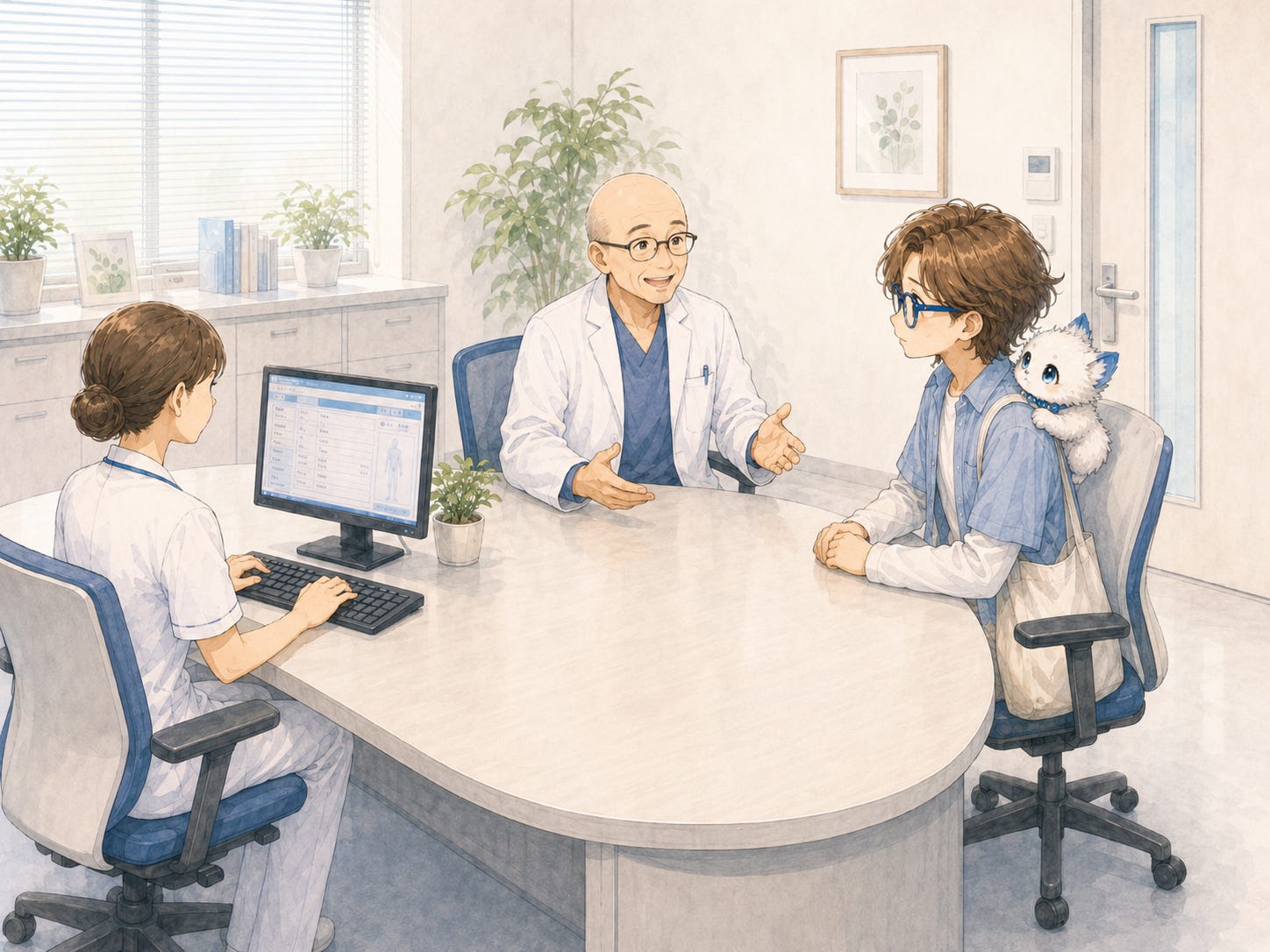 診察室は優しい感じがしました