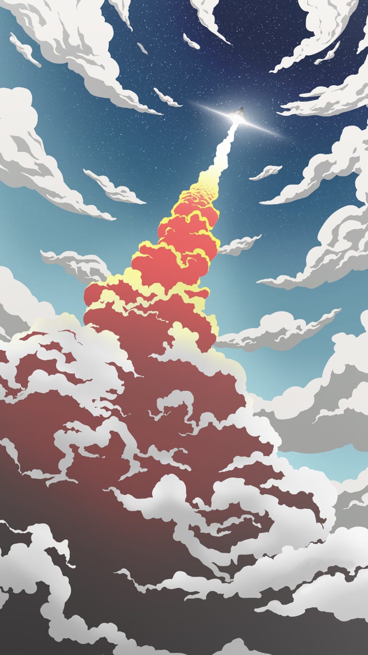 Rocket Launch | Art wallpaper, Wallpaper space, Rocket art