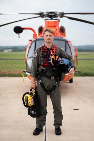 Scott Ruskan, a U.S. Coast Guard Rescue Swimmer, assisted in the evacuation of 169 people during the Central Texas floods on July 4, 2025, during his first mission. He led triage coordination for most of the operation, helping direct victims including girls from Camp Mystic to rescue helicopters.