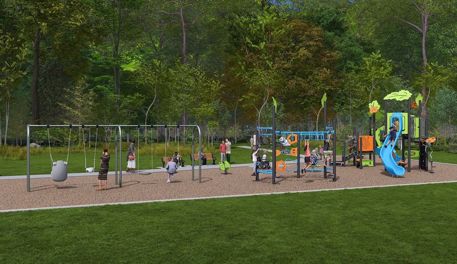 Rendering of park improvements
