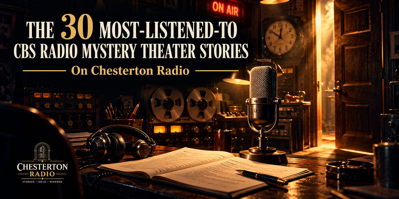 The 30 Most-Listened-To CBS Radio Mystery Theater Stories on Chesterton Radio