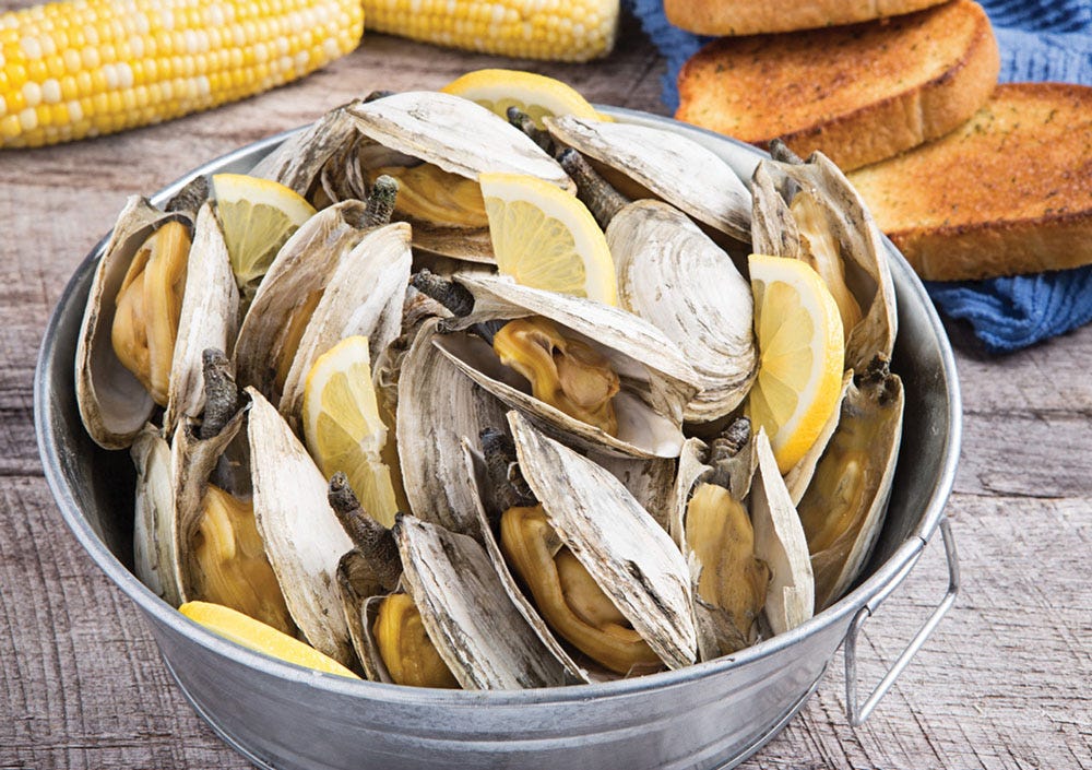 Steamers - dig in! - Points East Magazine