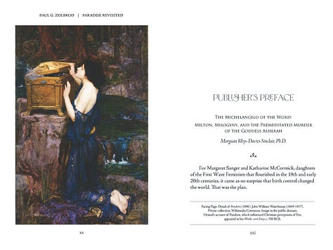 The book has 147 images from Old Masters religious art for the Garden of Eden story and the landscapes, medicine wheels, and weavings of the Navajo.