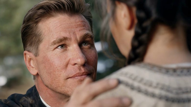 Still of an AI-generated Val Kilmer from the upcoming film "Deep as the Grave."