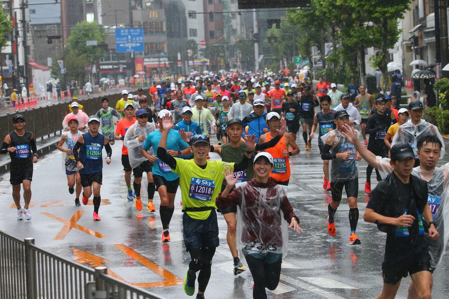 unning in the rain at the 2023 Tokyo Legacy Half Marathon