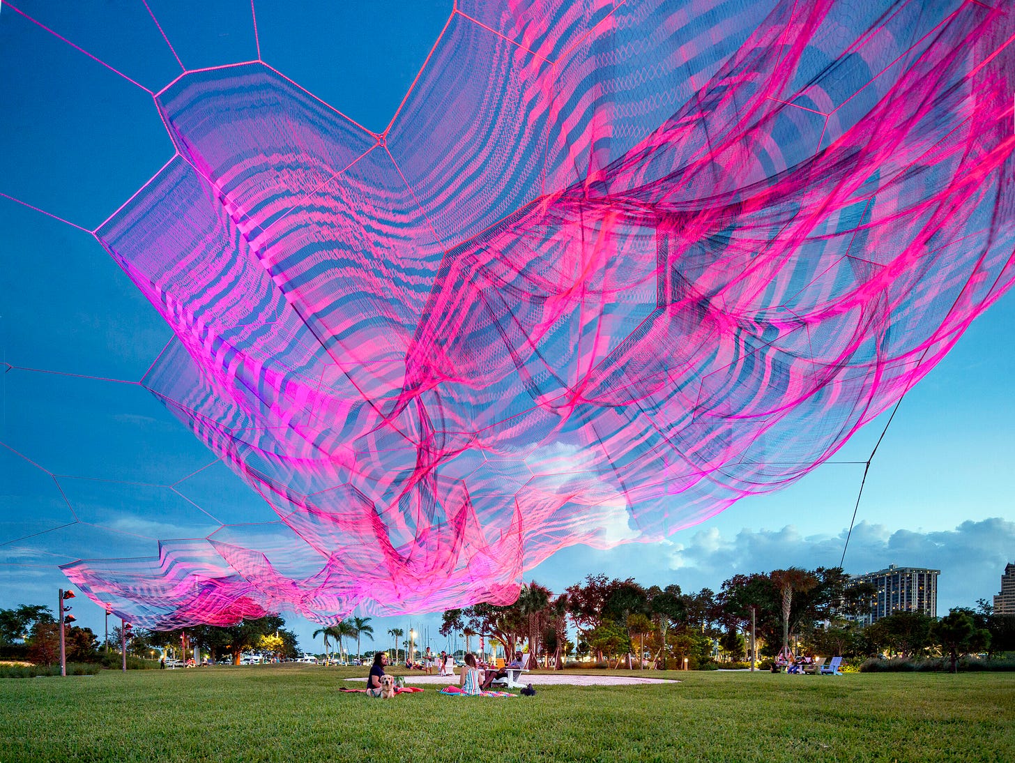 Bending Arc, St. Petersburg, FL, 2020 — Janet Echelman