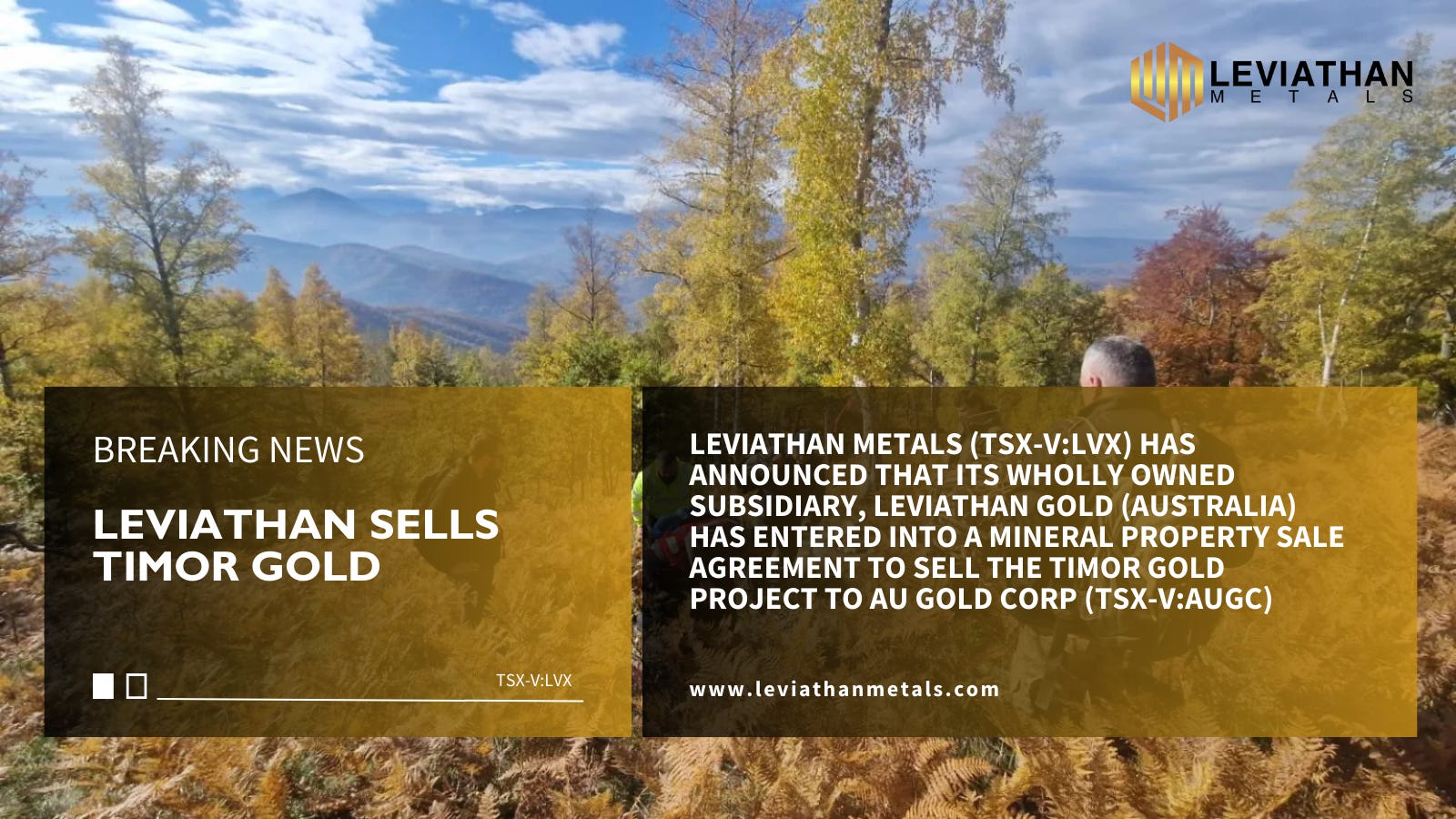Leviathan sells Timor Gold - by Mining Discovery