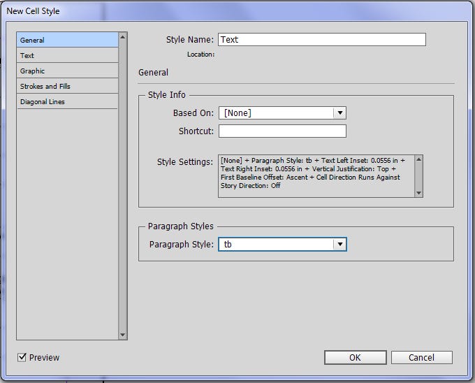 Making tables look good in InDesign