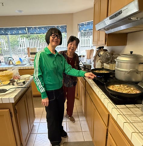 cooking with my mom