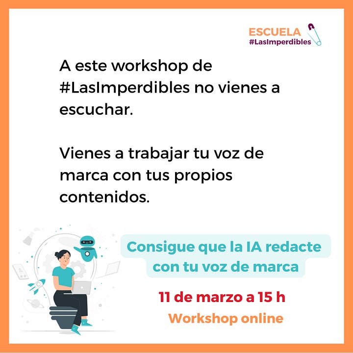 Curso voz de marca con IA en #LasImperdibles