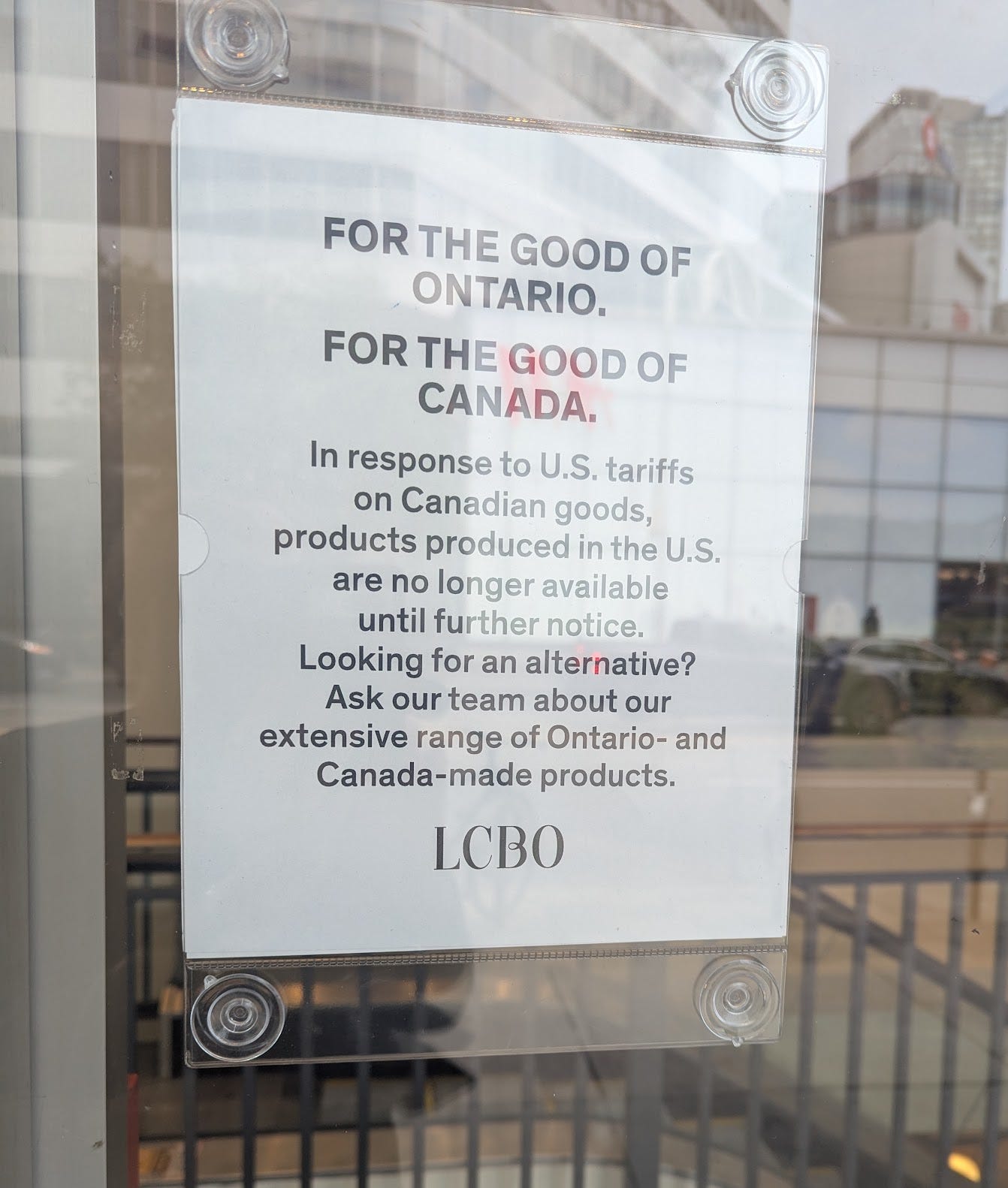For the good of Ontario. For the good of Canada. In response to U.S. tariffs on Canadian goods, products produced in the U.S. are no longer available until further notice. Looking for an alternative? Ask our team about our our extensive range of Ontario- and Canada-made products.