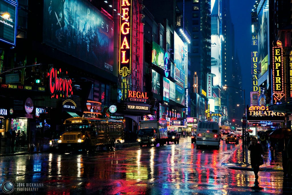 Rainy Manhattan Night | New York City larger view Don't use … | Flickr