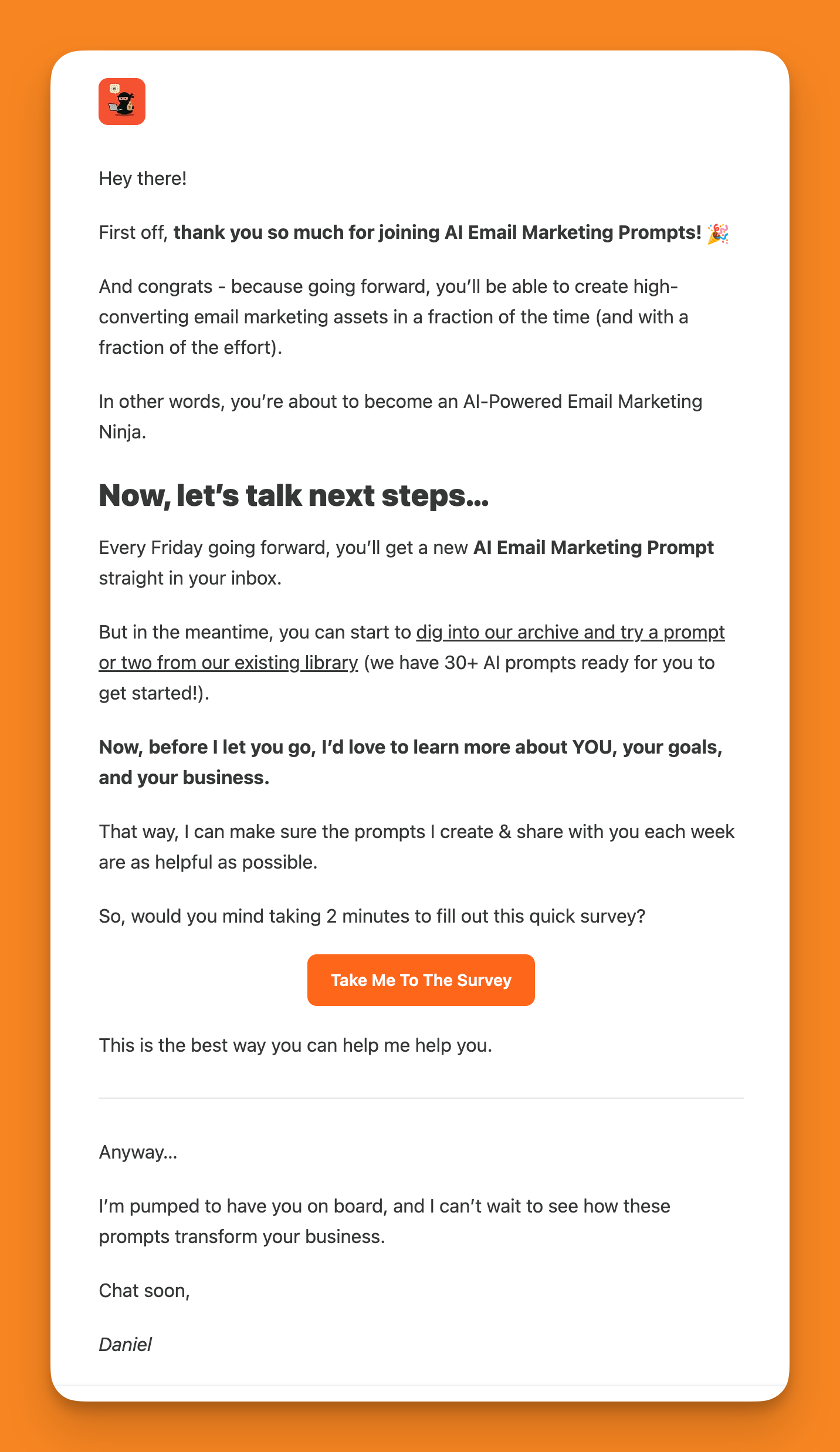 Prompt Message Sample Message Turn