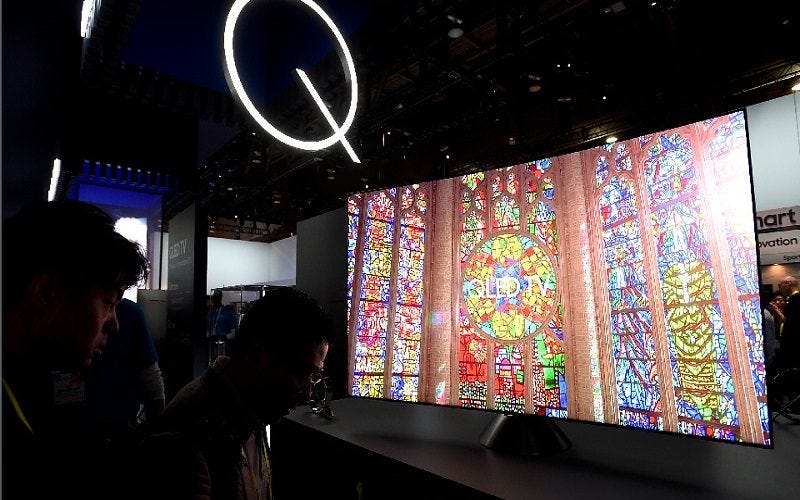 hot tech samsung qled tv 2017 ces