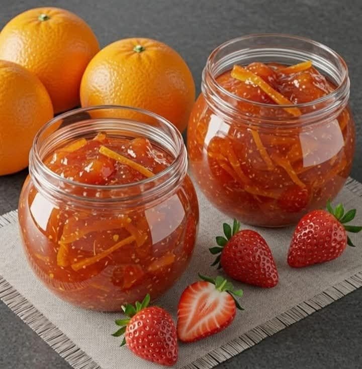 Bright Bold Jam Sweet Strawberries Meet Tangy Oranges