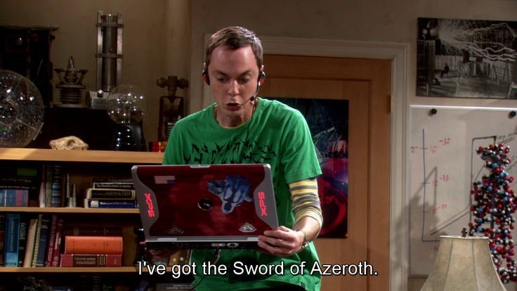 Sheldon and the Sword of Azeroth