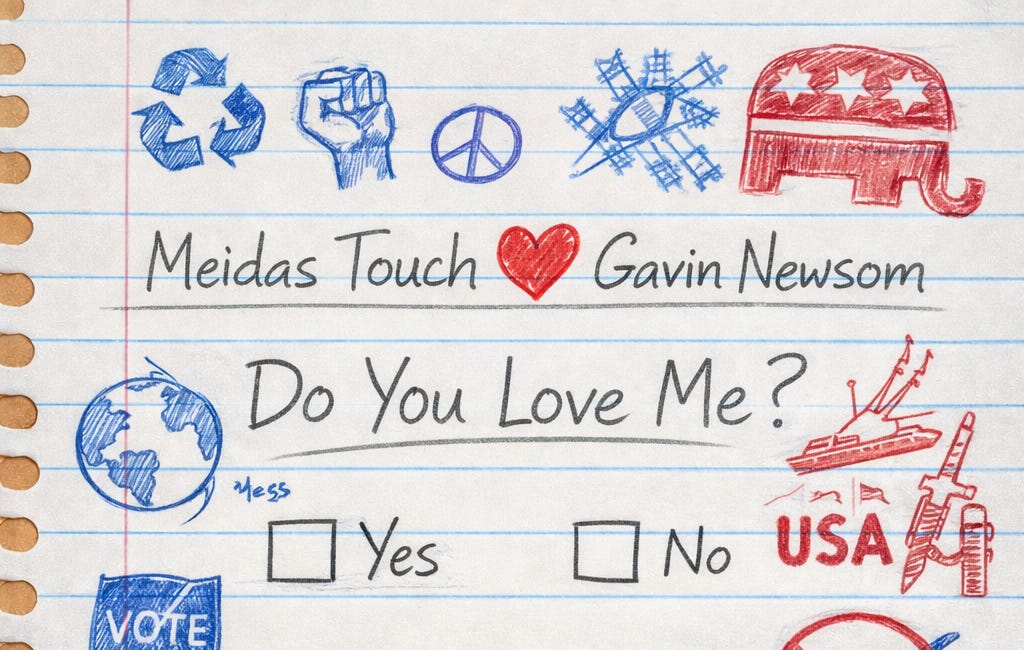 Meidas Touch ❤ Gavin Newsom