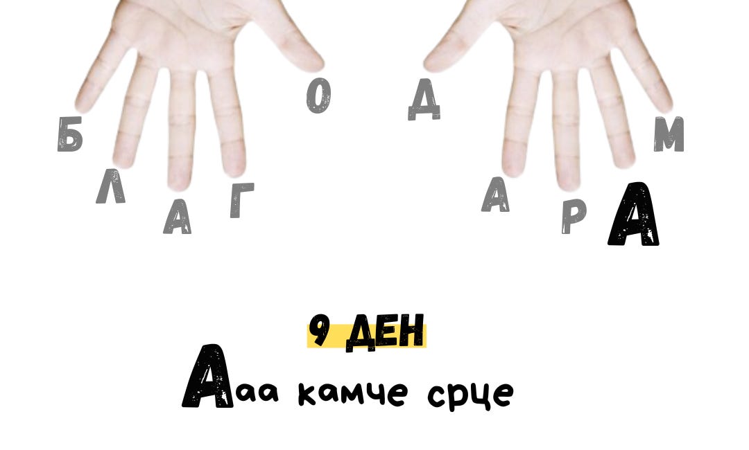 9 ден ПРЕДИЗВИК #Благодарам, Потсетник