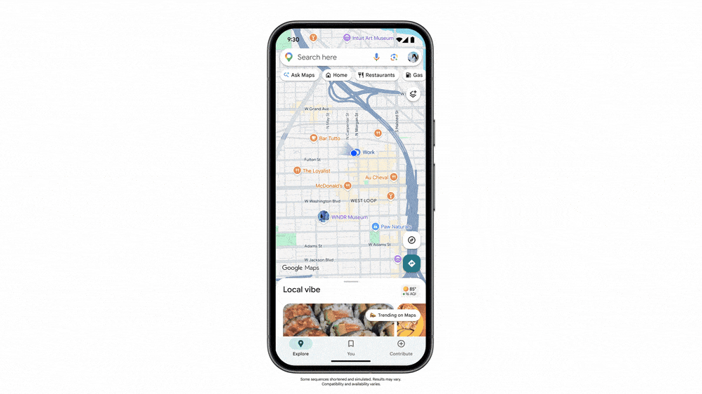 Ask Maps in action