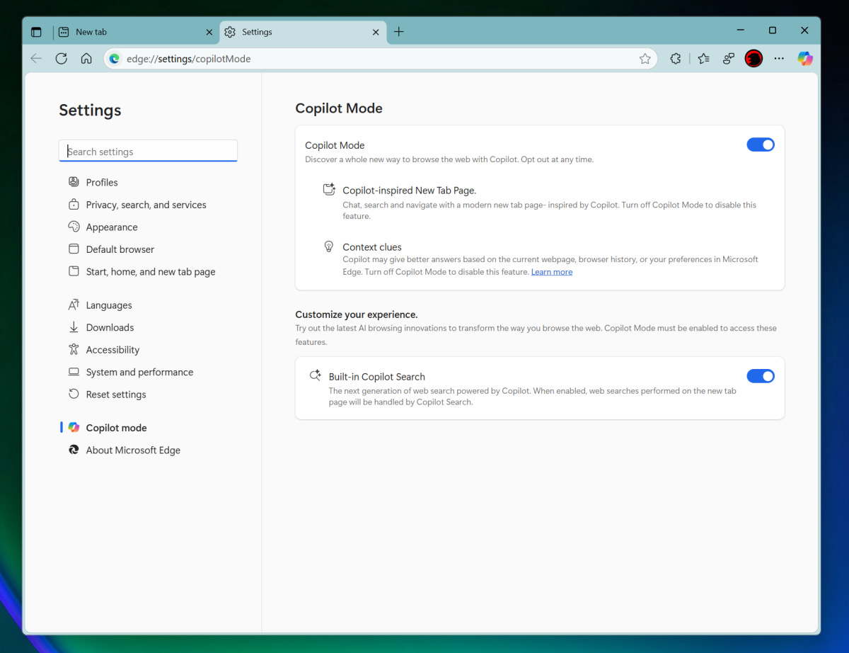 Here's what the new 'Copilot Mode' within Edge looks like | PCWorld Here's what the new 'Copilot Mode' within Edge looks like | PCWorld
